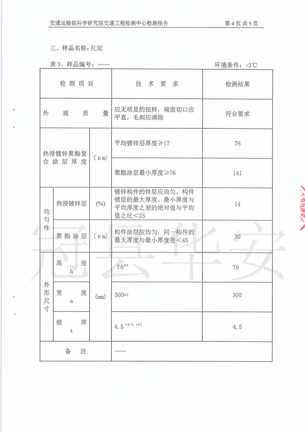 噴塑波形護(hù)欄檢測(cè)報(bào)告